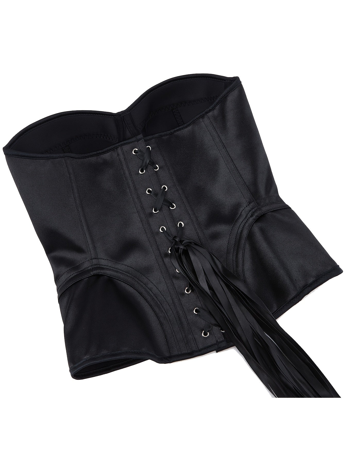 Bruna Aeppli by WL Boutique | Elegant White Strapless Corset Top with Ruched Waist