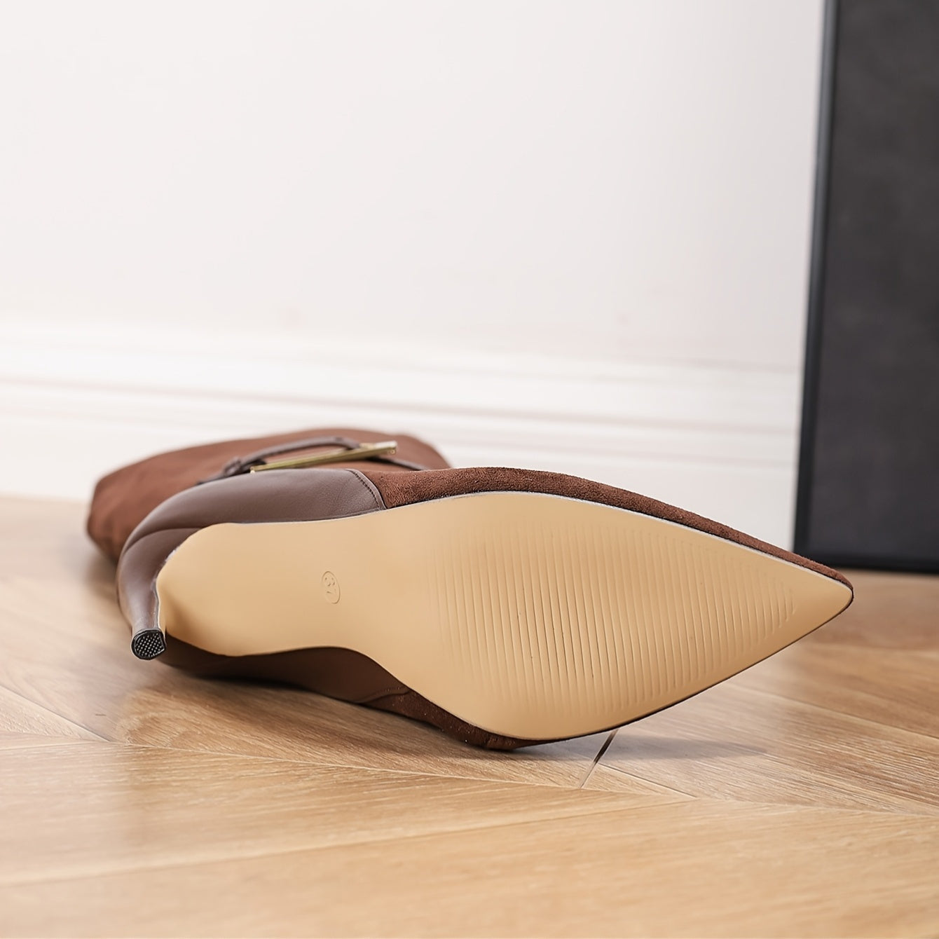 WL Boutique | Elegant Brown Knee-High Stiletto Boots