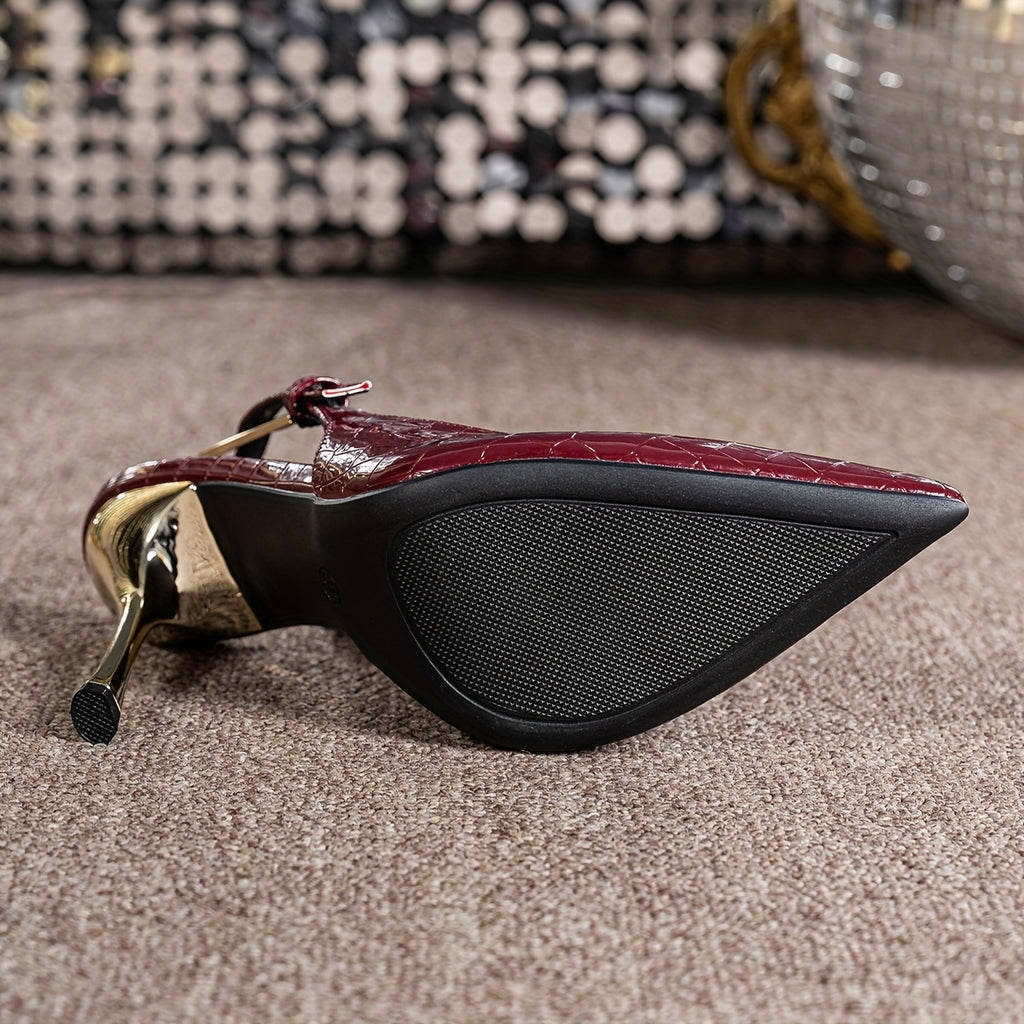 WL Boutique | Elegant 10cm Stiletto Heels with Buckle Strap