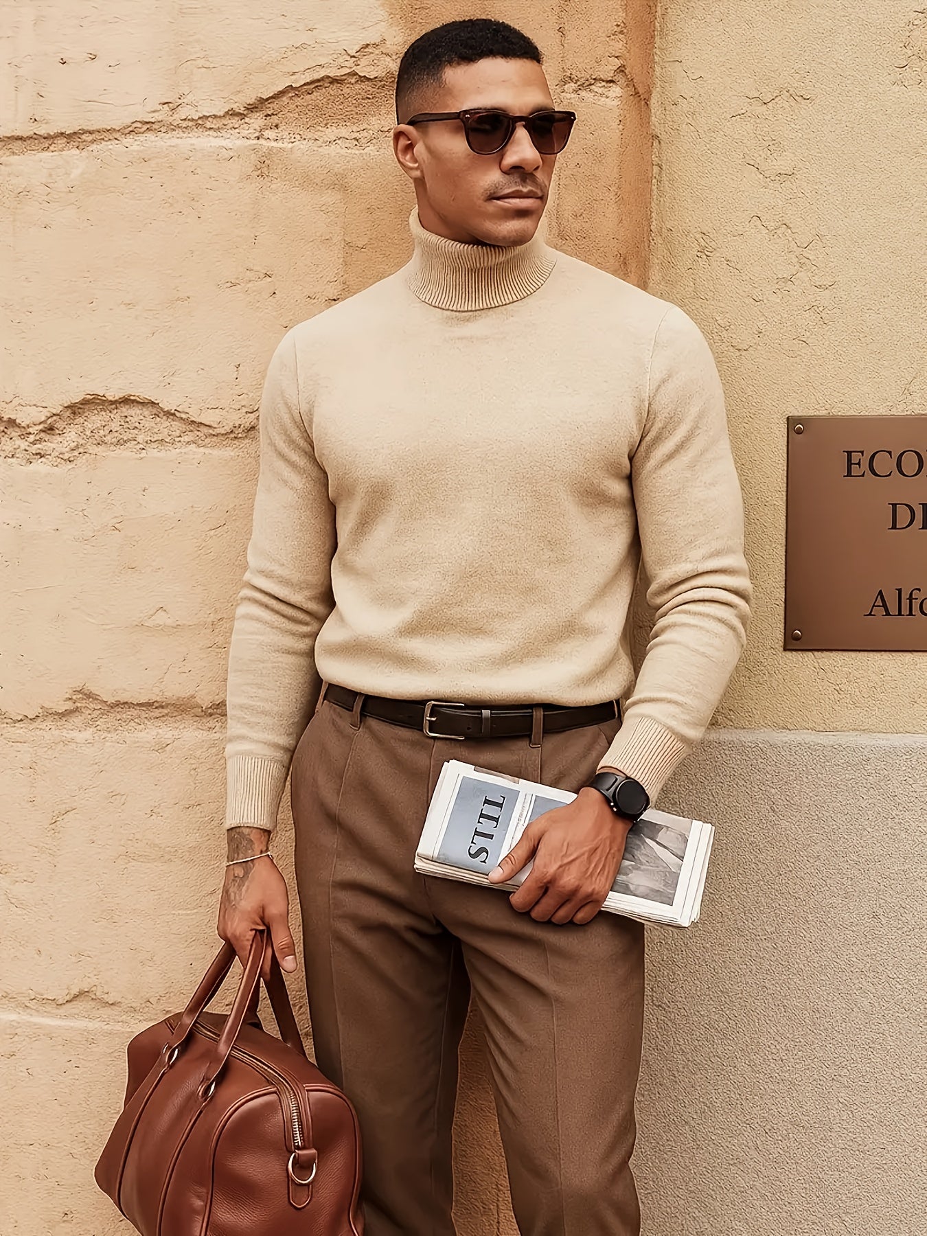WL Boutique Men | Elegant High-Neck Turtleneck Sweater