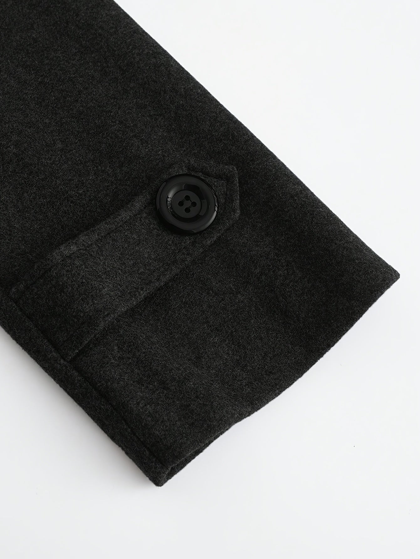 WL Boutique Men | Elegant Black Double-Breasted Winter Coat