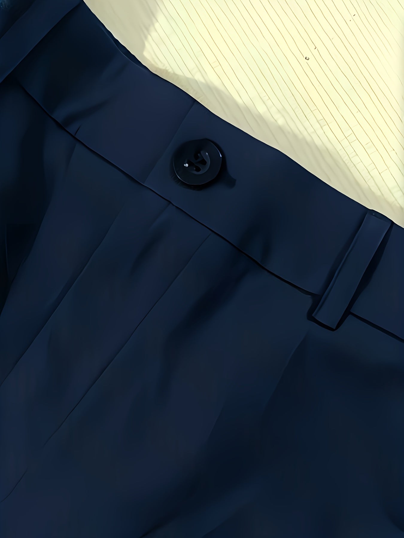 WL Boutique | Elegant Navy Blue Straight-Leg Tailored Pants