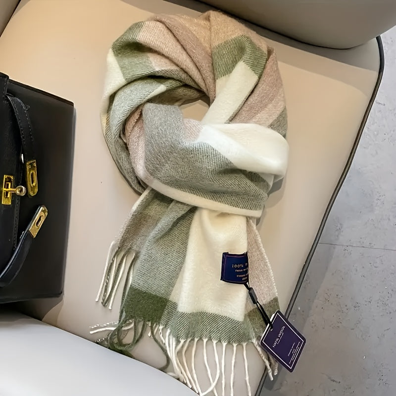 WL Boutique | British Classic Vintage Striped Scarf – Unisex Winter Essential