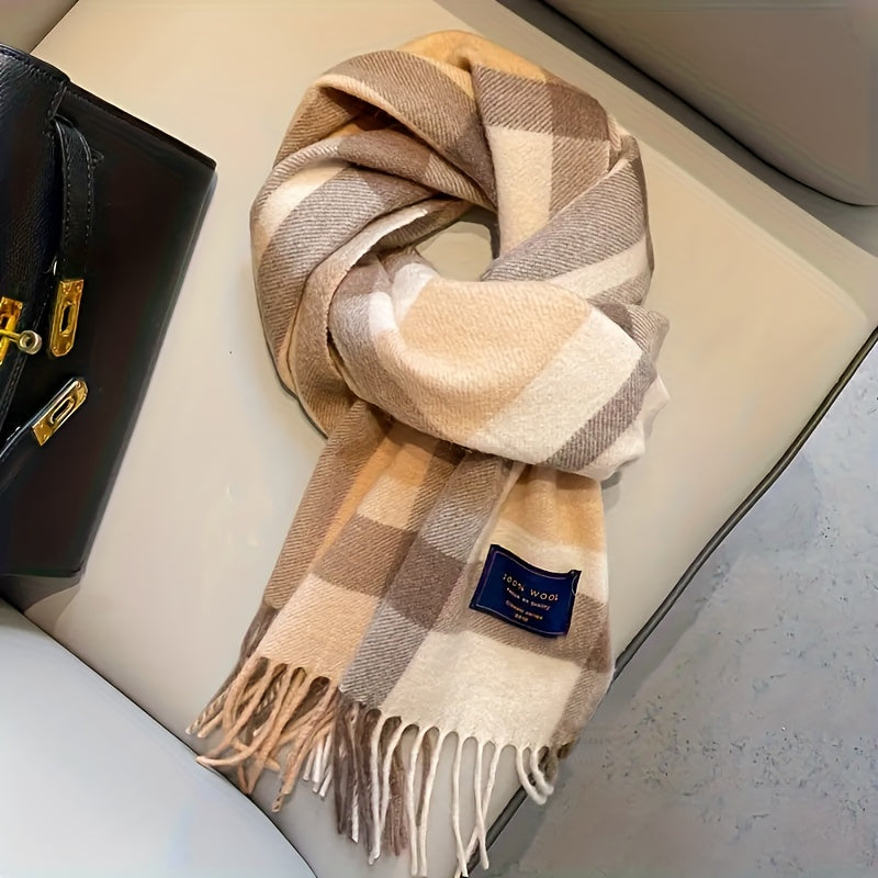 WL Boutique | British Classic Vintage Striped Scarf – Unisex Winter Essential