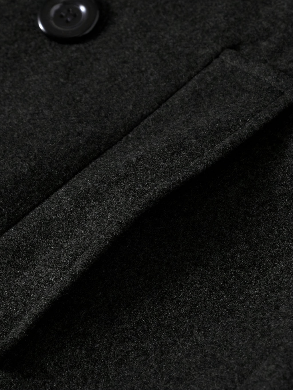 WL Boutique Men | Elegant Black Double-Breasted Winter Coat