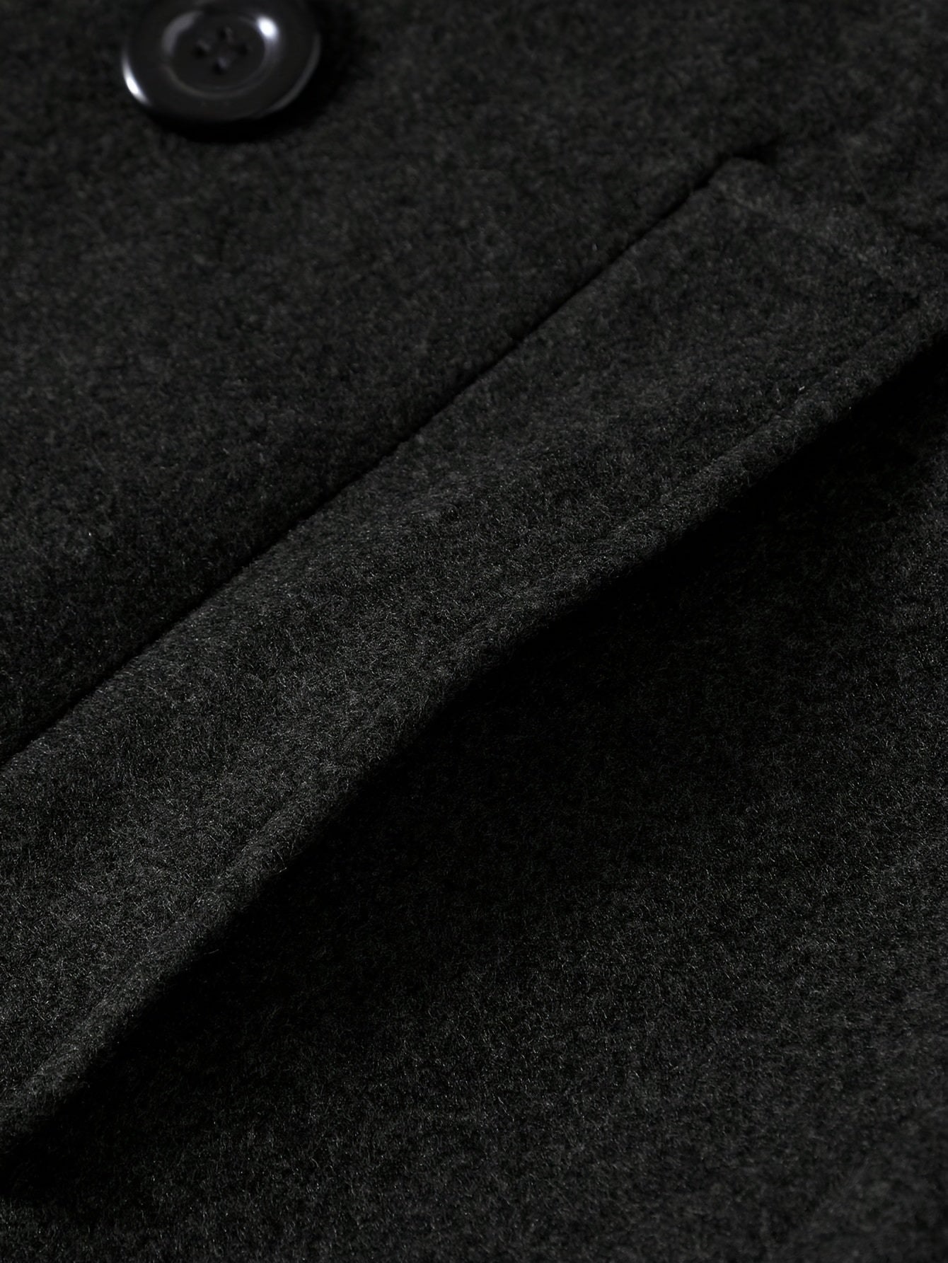 WL Boutique Men | Elegant Black Double-Breasted Winter Coat