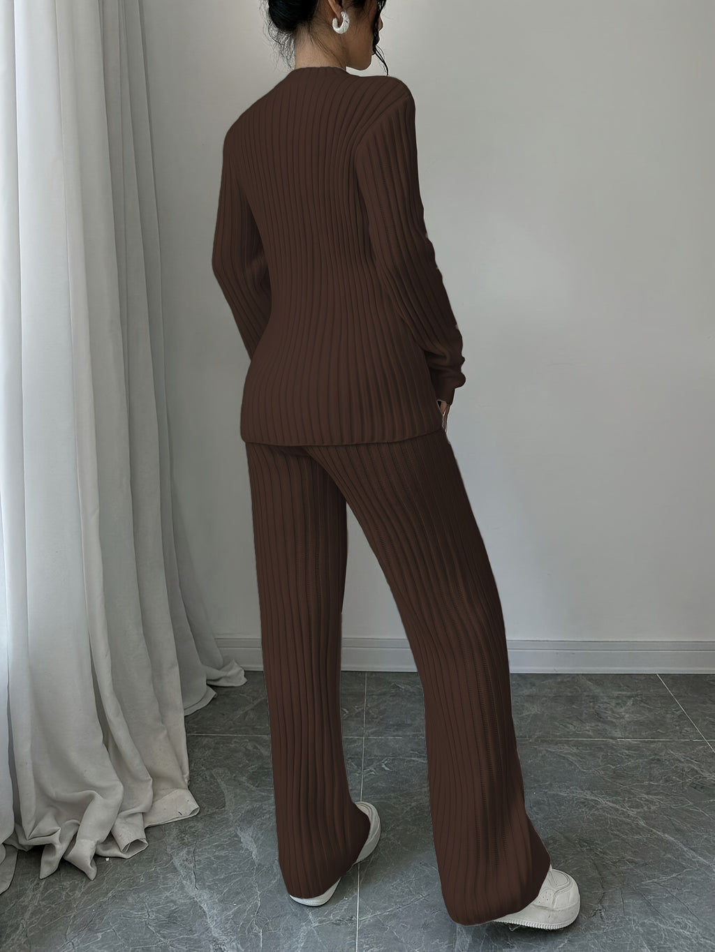 WL Boutique | Elegant Autumn/Winter Long-Sleeve &amp; Pants Two-Piece Set