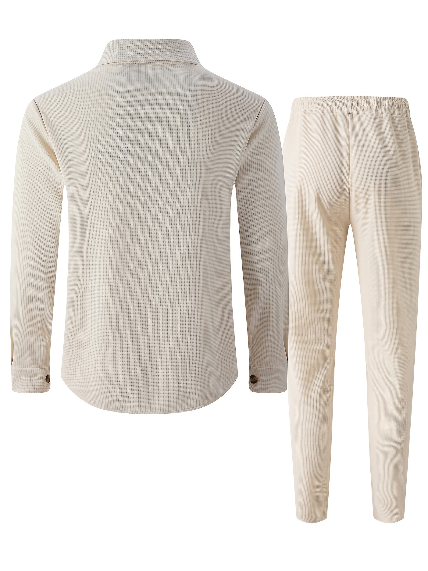 WL Boutique | Men’s Two-Piece Autumn/Winter Casual Set – Turn-Down Collar Shirt &amp; Trousers