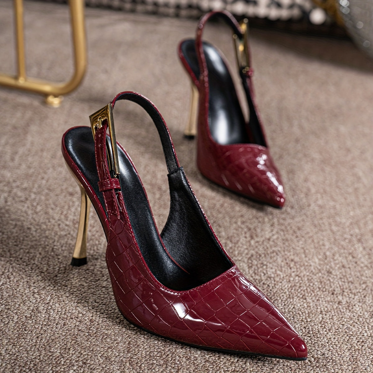 WL Boutique | Elegant 10cm Stiletto Heels with Buckle Strap