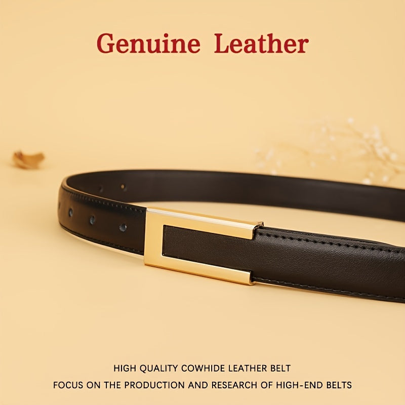 WL Boutique | Elegant Pure Cowhide Leather Belt
