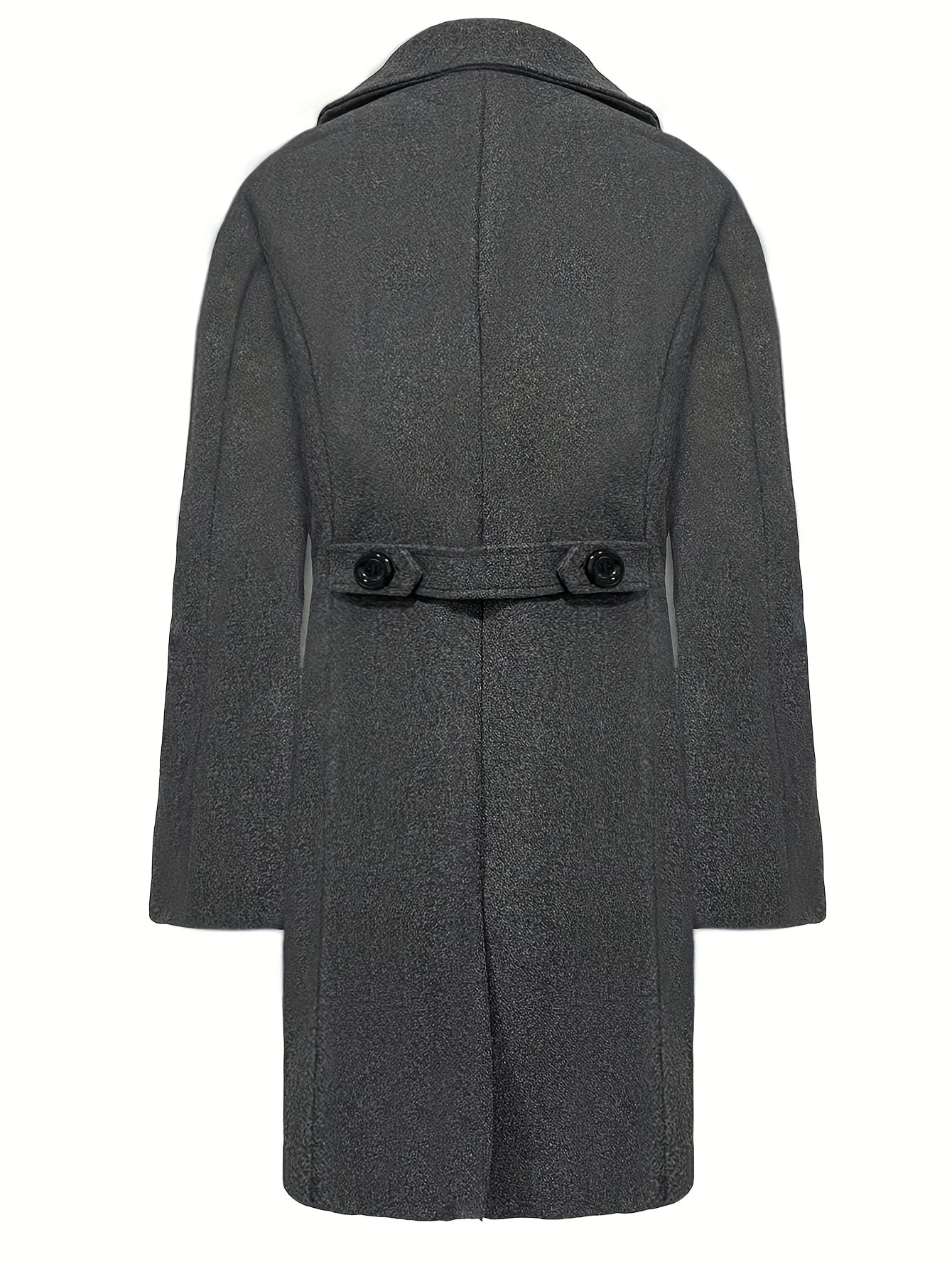 WL Boutique Men | Elegant Black Double-Breasted Winter Coat