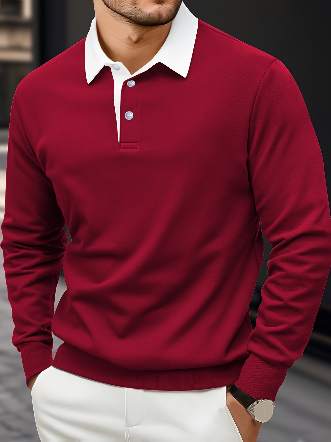 WL Boutique | Men’s Long-Sleeve Polo Shirt – Classic Summer Comfort