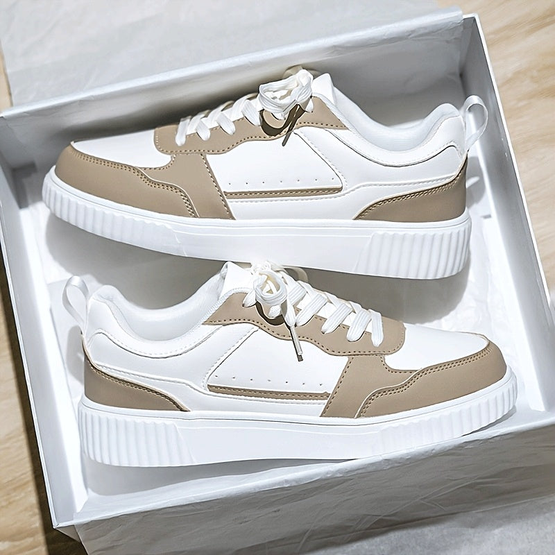 WL Boutique | Elegant Lace-Up Low-Top Sneakers with Breathable Comfort