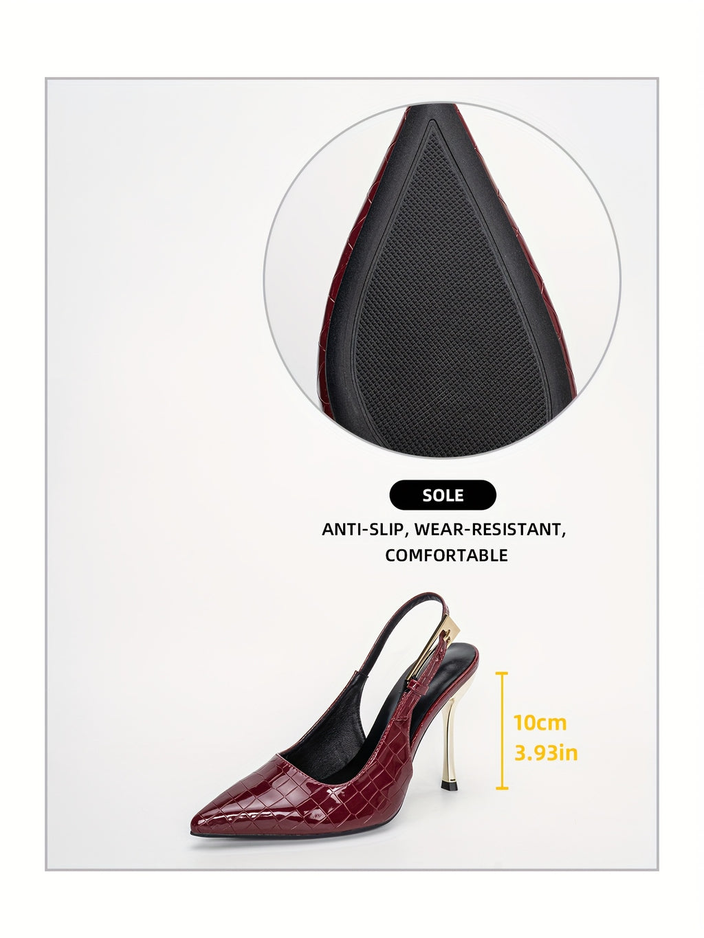 WL Boutique | Elegant 10cm Stiletto Heels with Buckle Strap