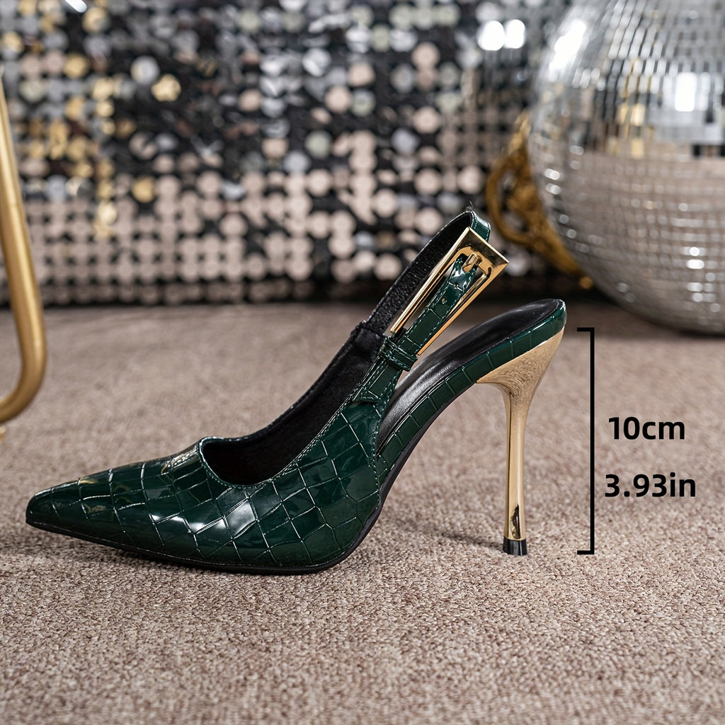 WL Boutique | Elegant 10cm Stiletto Heels with Buckle Strap