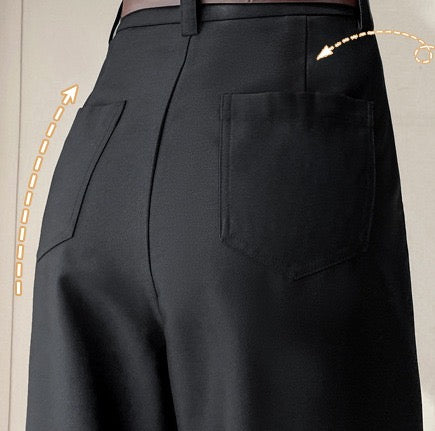 Bruna Aeppli by WL Boutique | Elegant Solid Wide-Leg Pants – Timeless Simplicity with Modern Grace