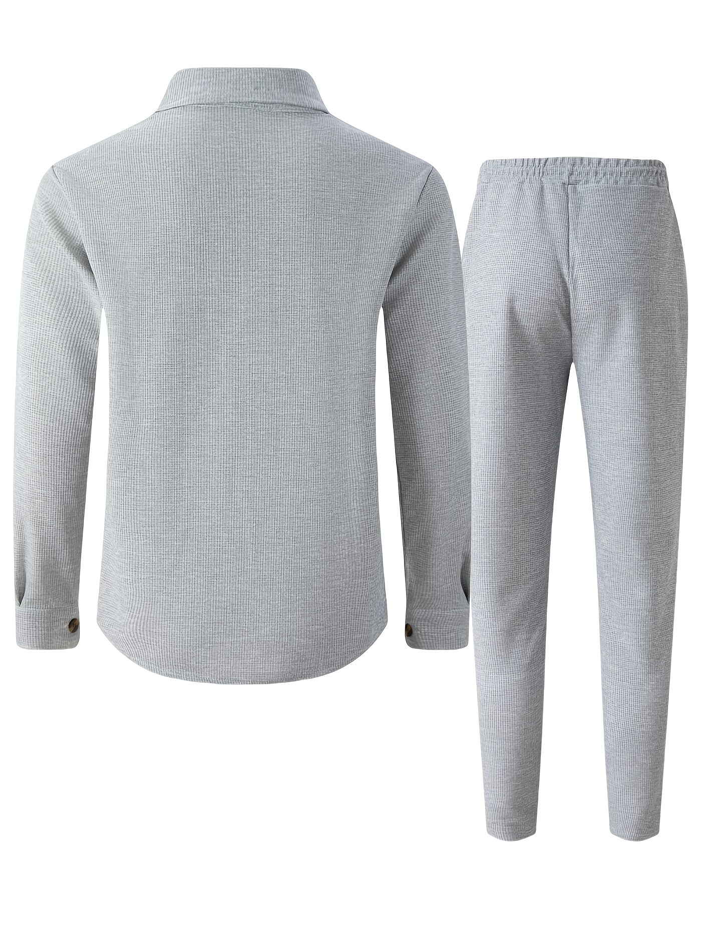 WL Boutique | Men’s Two-Piece Autumn/Winter Casual Set – Turn-Down Collar Shirt &amp; Trousers