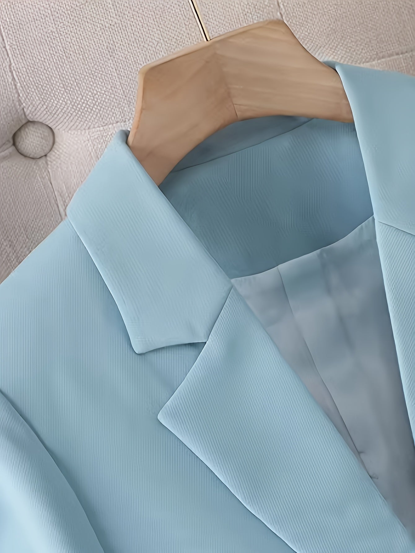 WL Boutique | Light Blue Single-Button Blazer