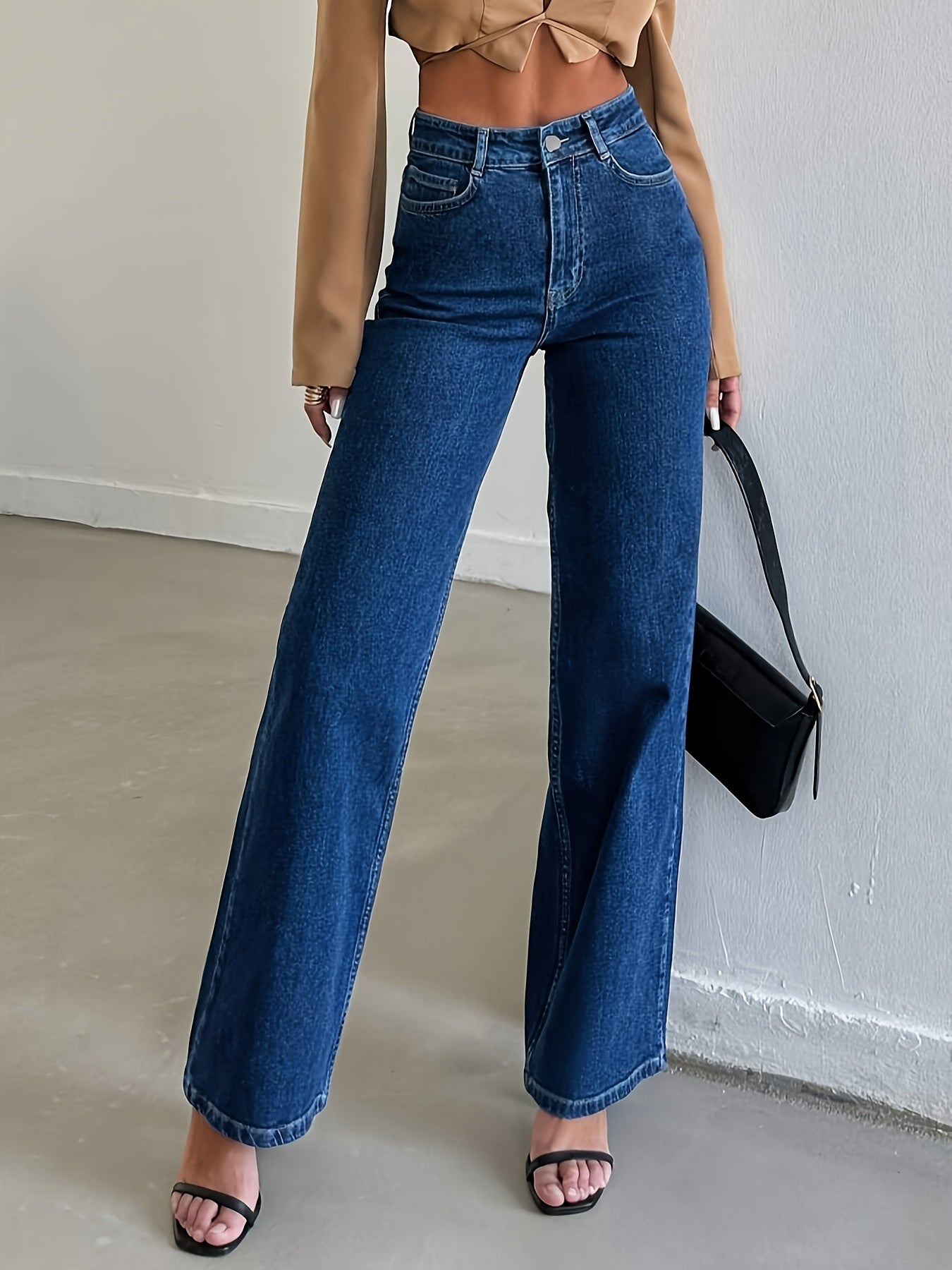 WL Boutique | Retro Loose-Fit Stretch Denim Pants
