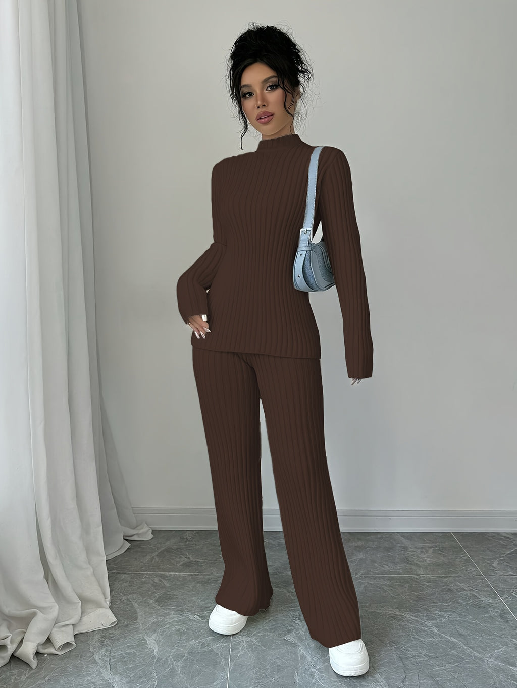 WL Boutique | Elegant Autumn/Winter Long-Sleeve &amp; Pants Two-Piece Set