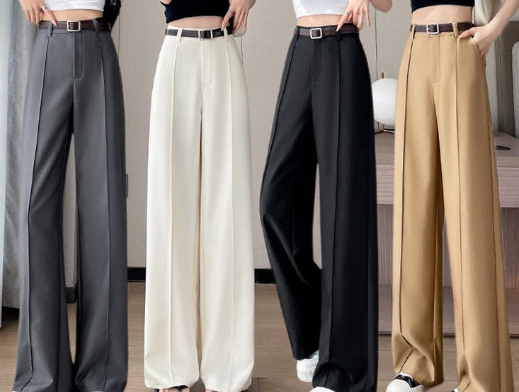 Bruna Aeppli by WL Boutique | Elegant Solid Wide-Leg Pants – Timeless Simplicity with Modern Grace