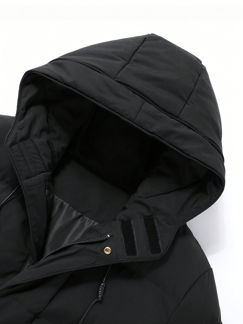 WL Boutique | Men’s Winter Hooded Padded Coat – Warm &amp; Sleek Mid-Length Jacket