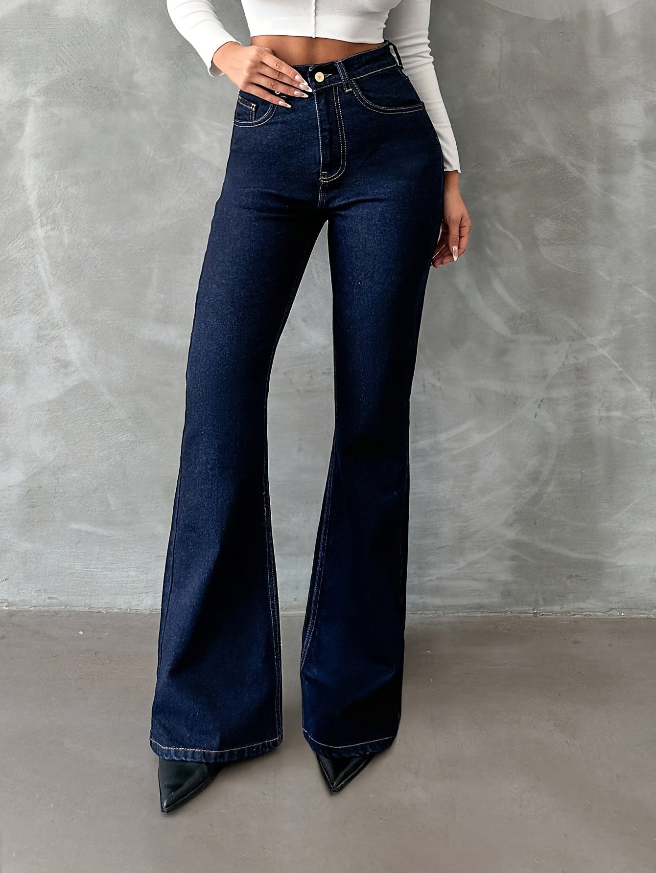 WL Boutique | Stretch Skinny Jeans with Button Closure