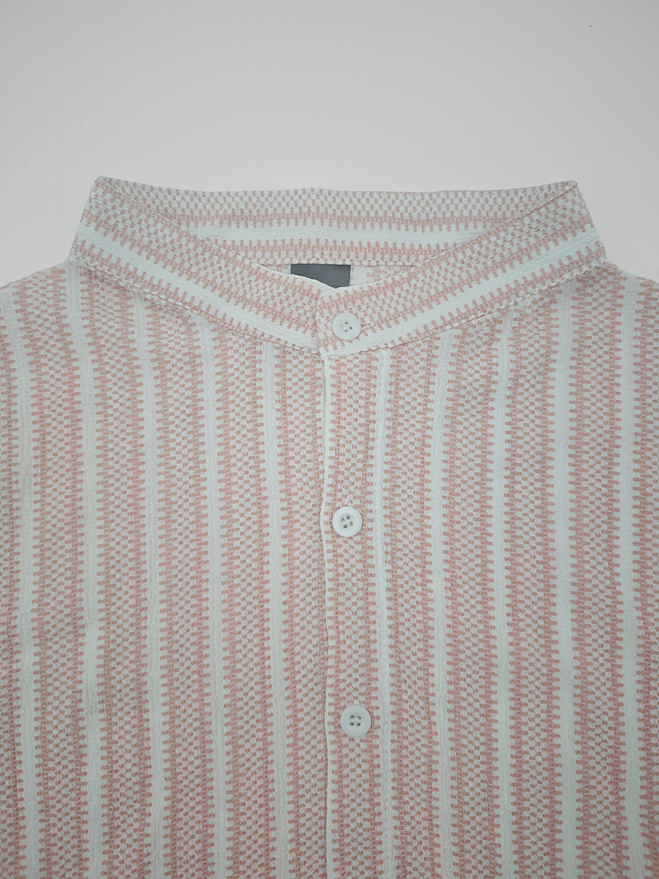 WL Boutique | Men’s Casual Striped Long-Sleeve Shirt – Classic Stand Collar Design