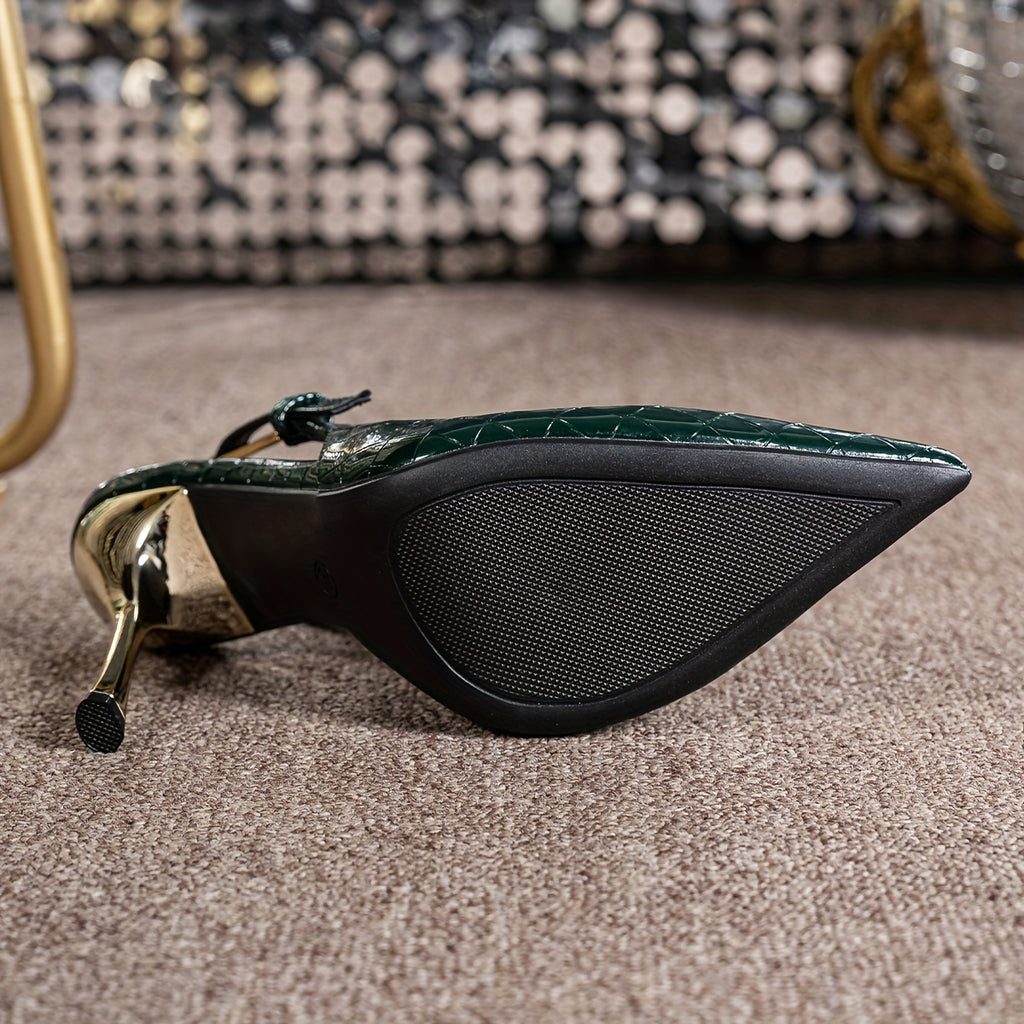 WL Boutique | Elegant 10cm Stiletto Heels with Buckle Strap