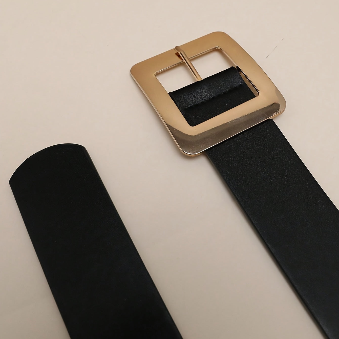 WL Boutique | Vintage Black Wide Belt with Fashion Buckle