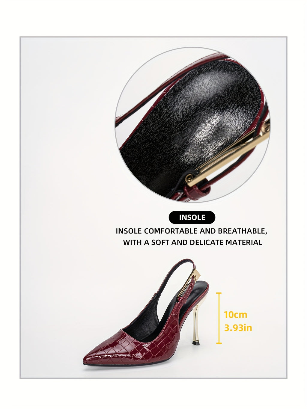 WL Boutique | Elegant 10cm Stiletto Heels with Buckle Strap