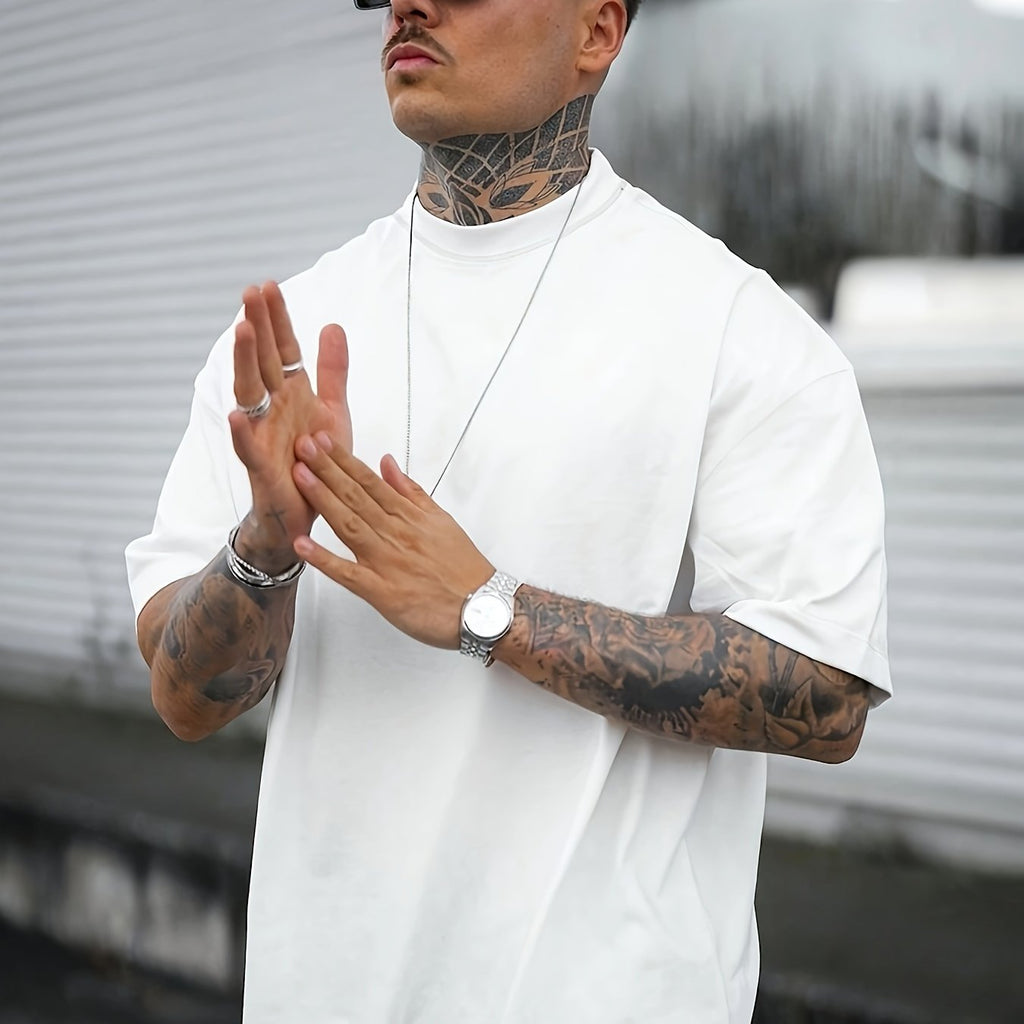 WL Boutique Men | Geometric Print Round-Neck T-Shirt