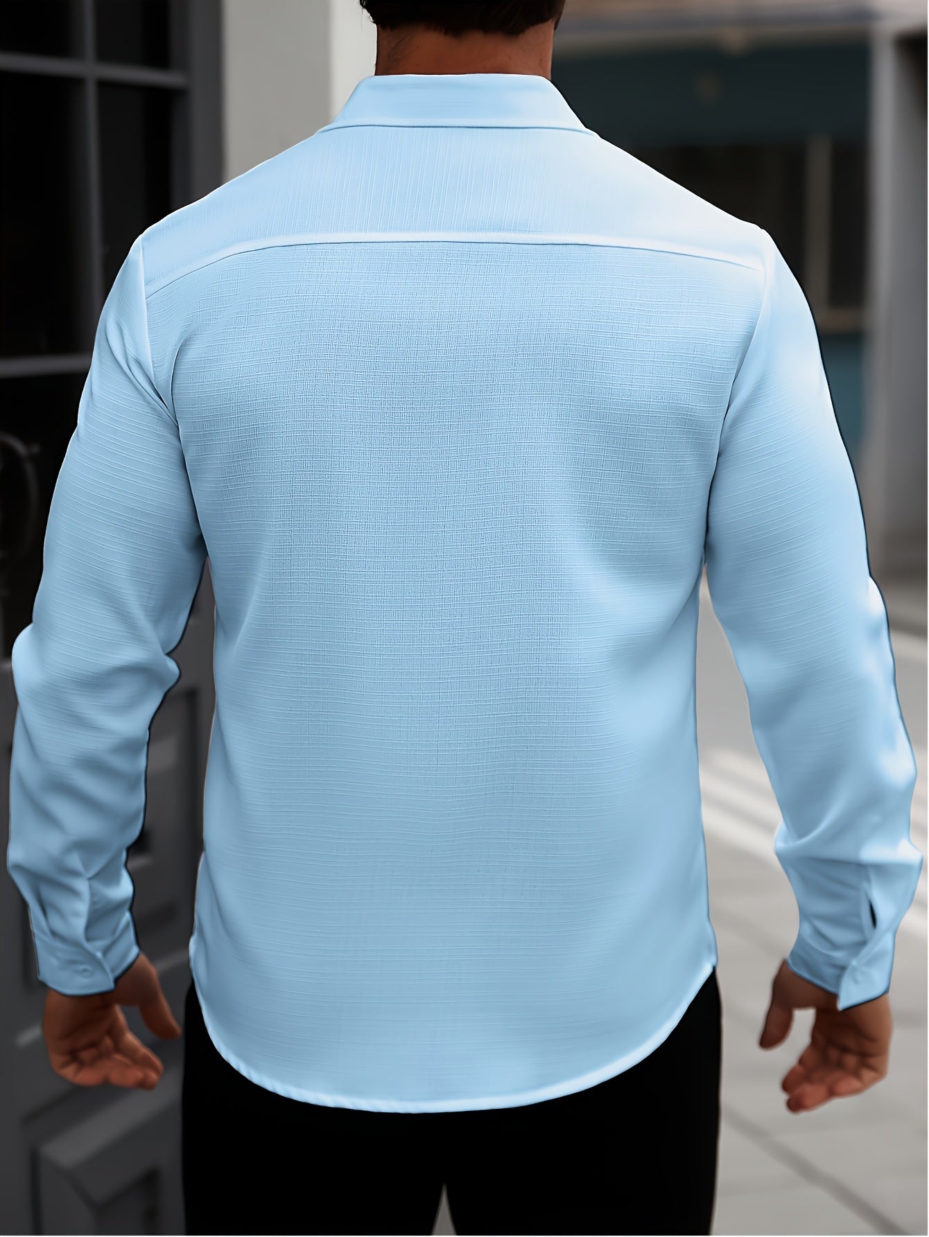 WL Boutique Men | Classic White Long-Sleeve Dress Shirt