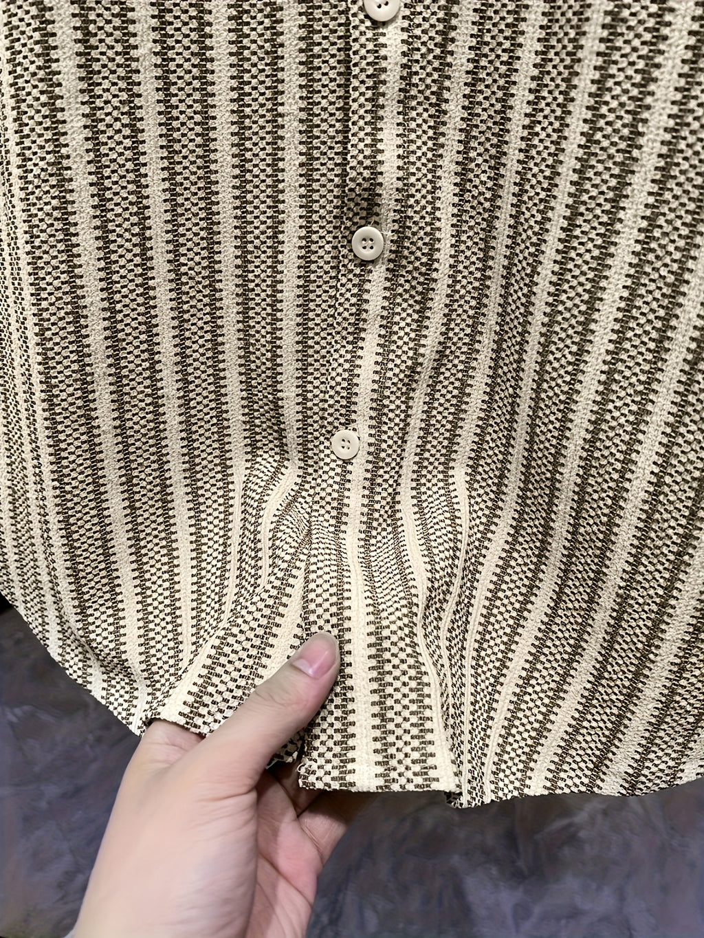 WL Boutique | Men’s Casual Striped Long-Sleeve Shirt – Classic Stand Collar Design