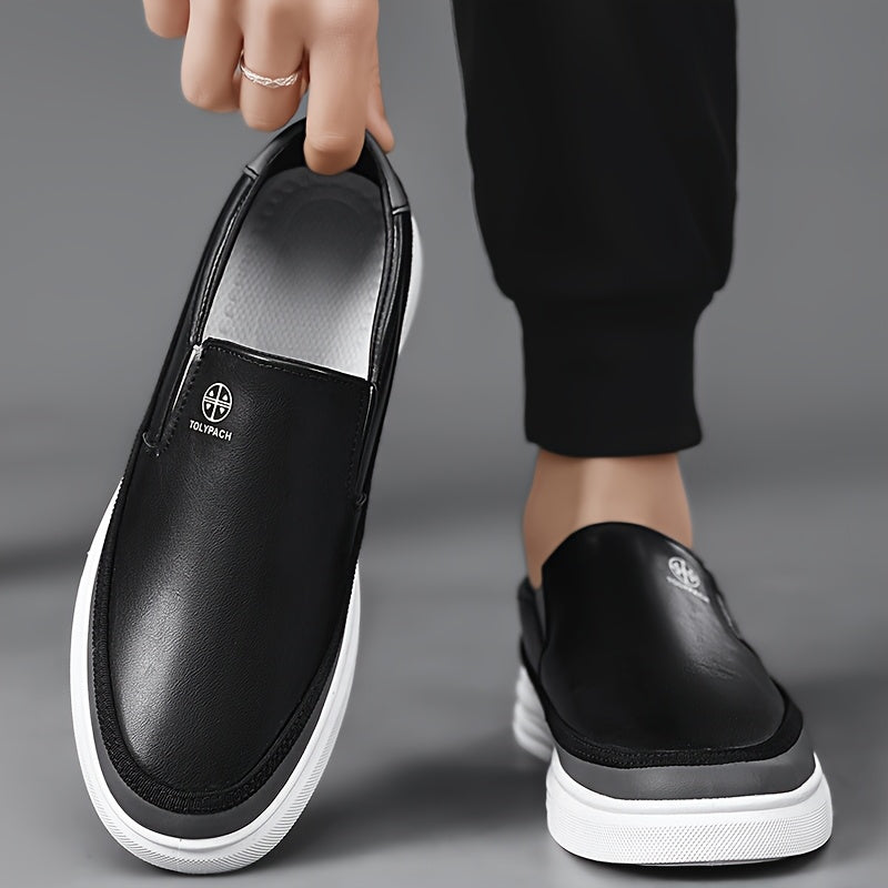 WL Boutique Men | Classic Black Slip-On Loafers