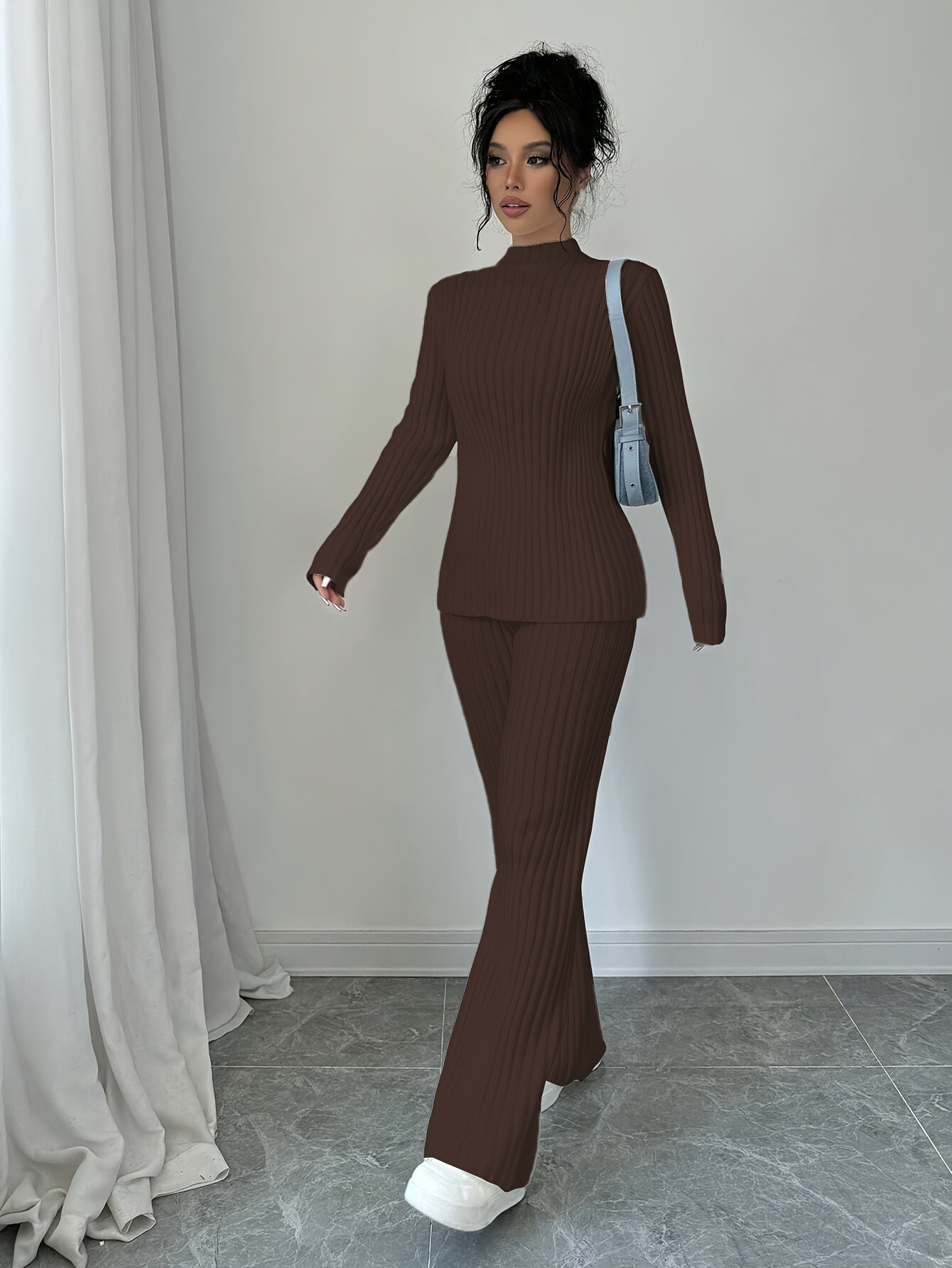 WL Boutique | Elegant Autumn/Winter Long-Sleeve &amp; Pants Two-Piece Set