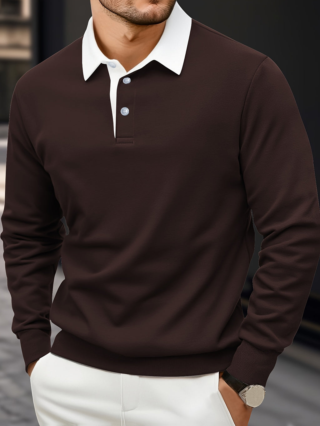 WL Boutique | Men’s Long-Sleeve Polo Shirt – Classic Summer Comfort