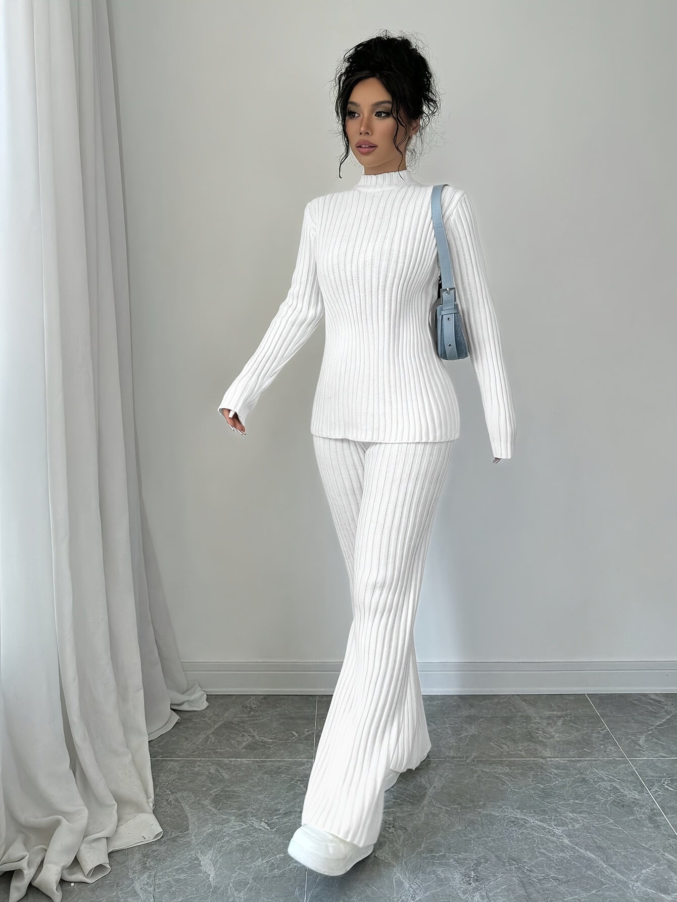 WL Boutique | Elegant Autumn/Winter Long-Sleeve &amp; Pants Two-Piece Set