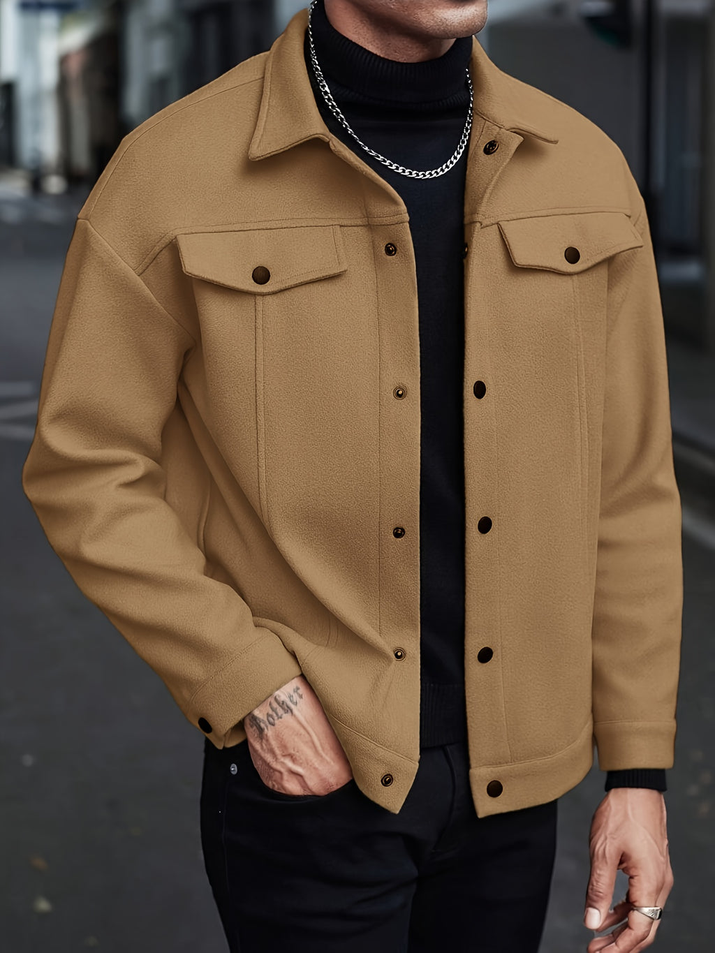 WL Boutique Men | Slim-Fit Single-Breasted Tailored Jacket