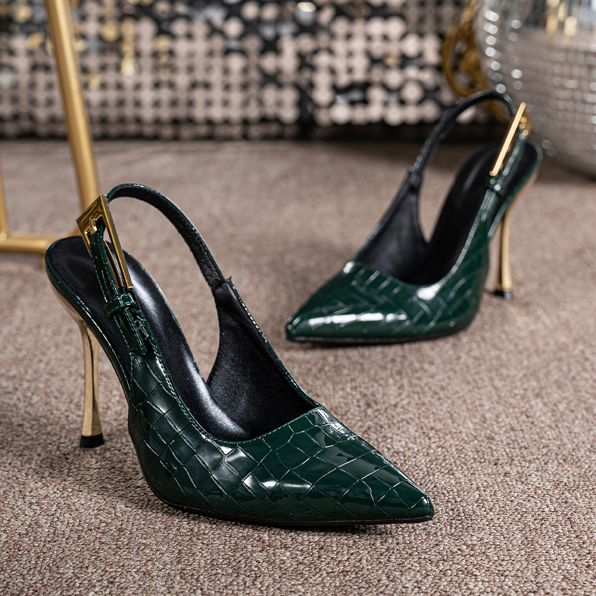 WL Boutique | Elegant 10cm Stiletto Heels with Buckle Strap