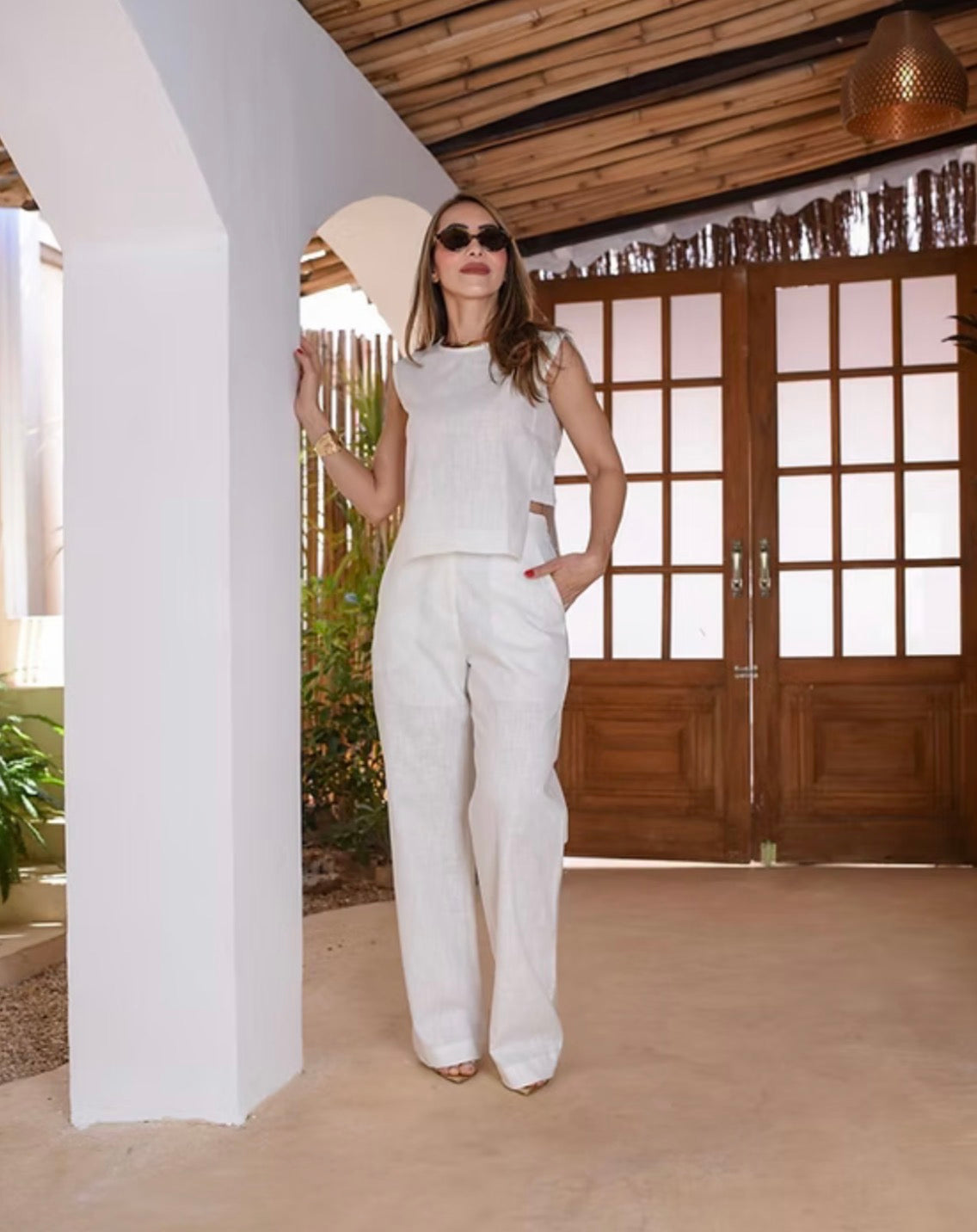 Conjunto Mônaco – Linho Off White