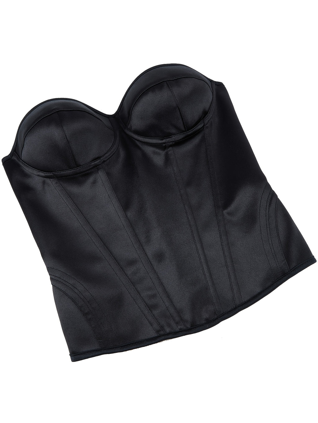 Bruna Aeppli by WL Boutique | Elegant White Strapless Corset Top with Ruched Waist