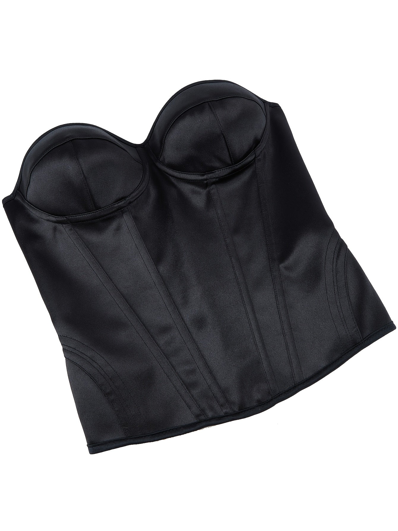 Bruna Aeppli by WL Boutique | Elegant White Strapless Corset Top with Ruched Waist