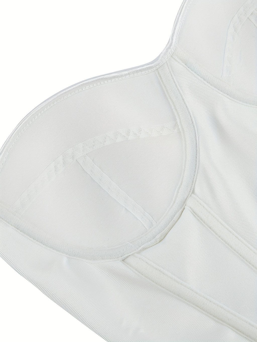 Bruna Aeppli by WL Boutique | Elegant White Strapless Corset Top with Ruched Waist