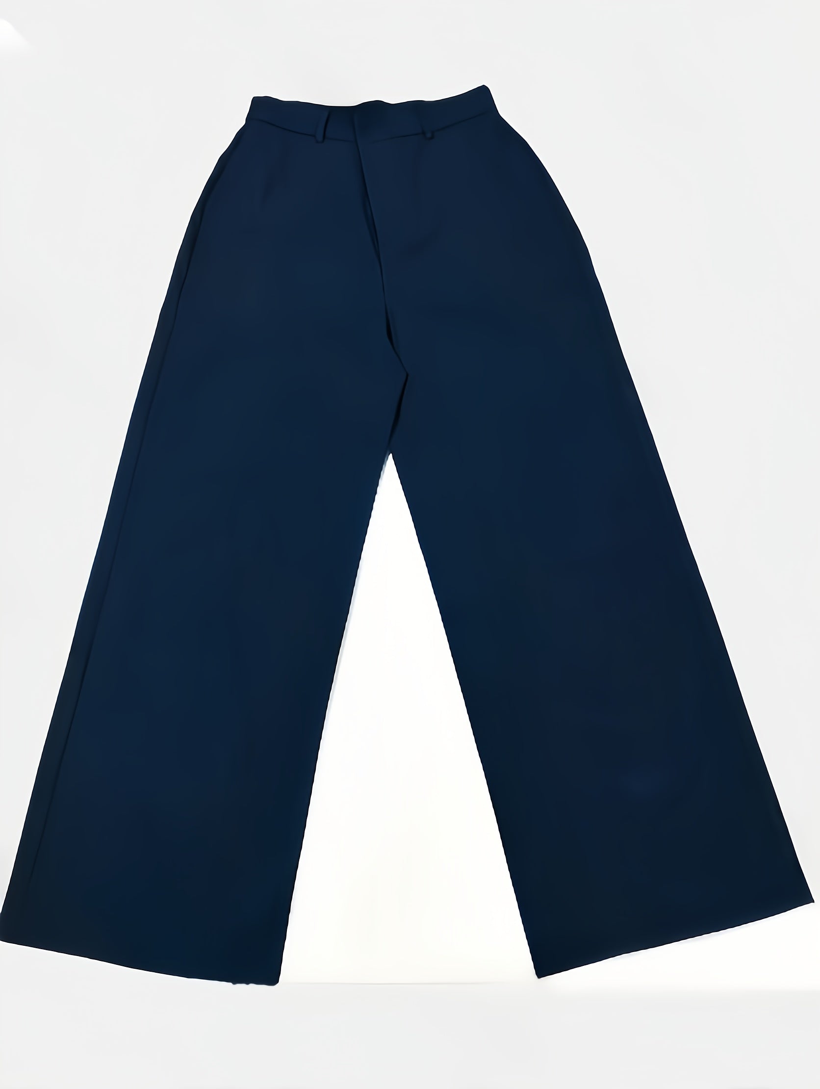 WL Boutique | Elegant Navy Blue Straight-Leg Tailored Pants