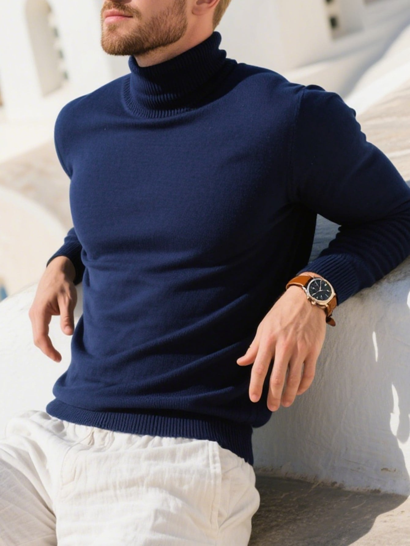 WL Boutique Men | Elegant High-Neck Turtleneck Sweater