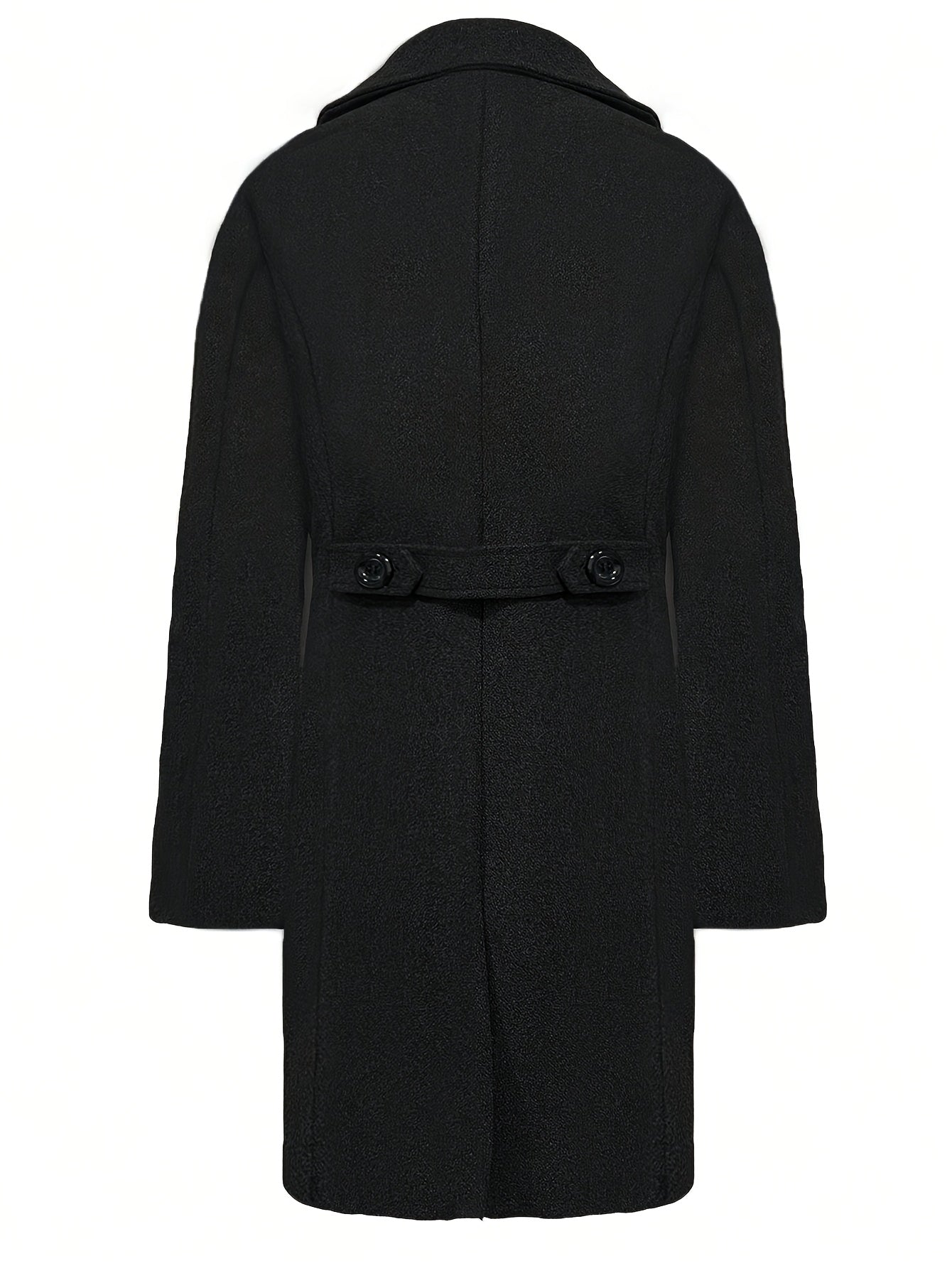 WL Boutique Men | Elegant Black Double-Breasted Winter Coat