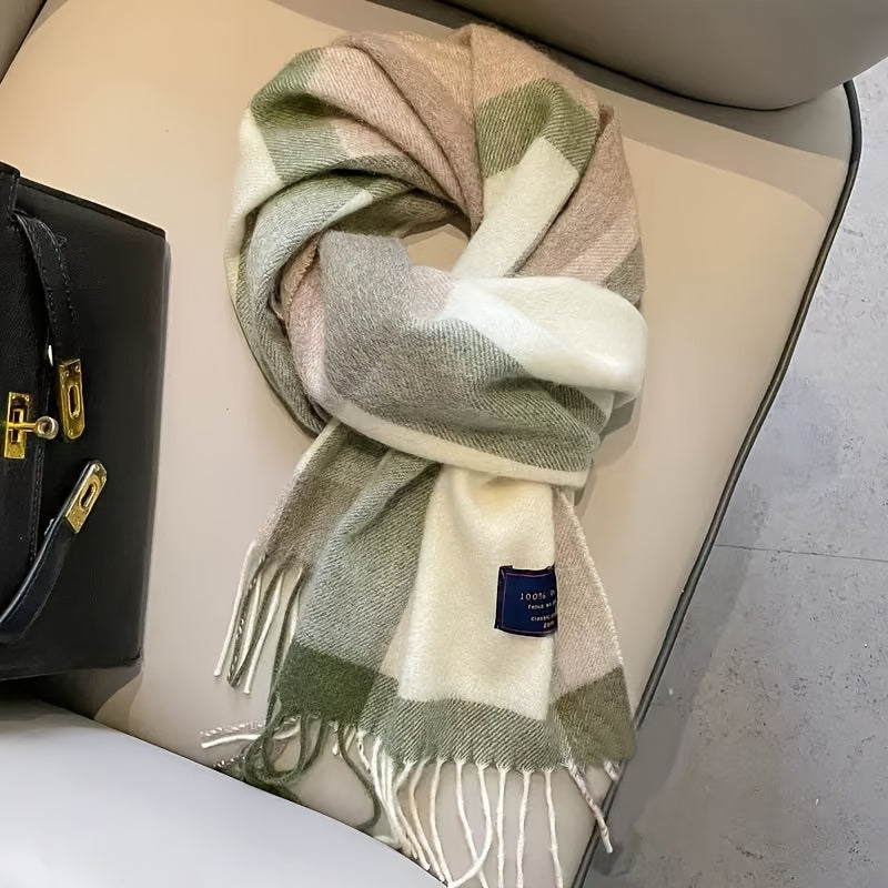 WL Boutique | British Classic Vintage Striped Scarf – Unisex Winter Essential