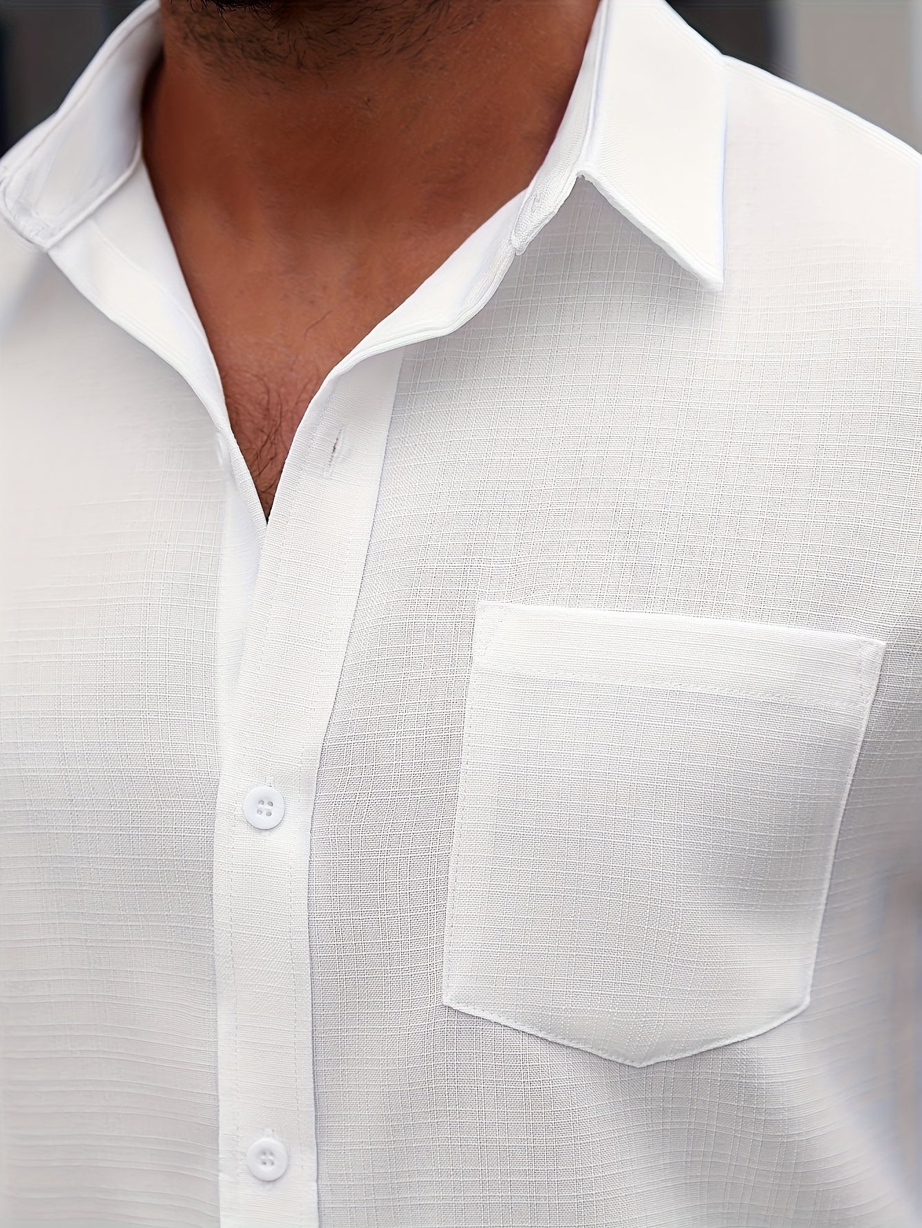WL Boutique Men | Classic White Long-Sleeve Dress Shirt