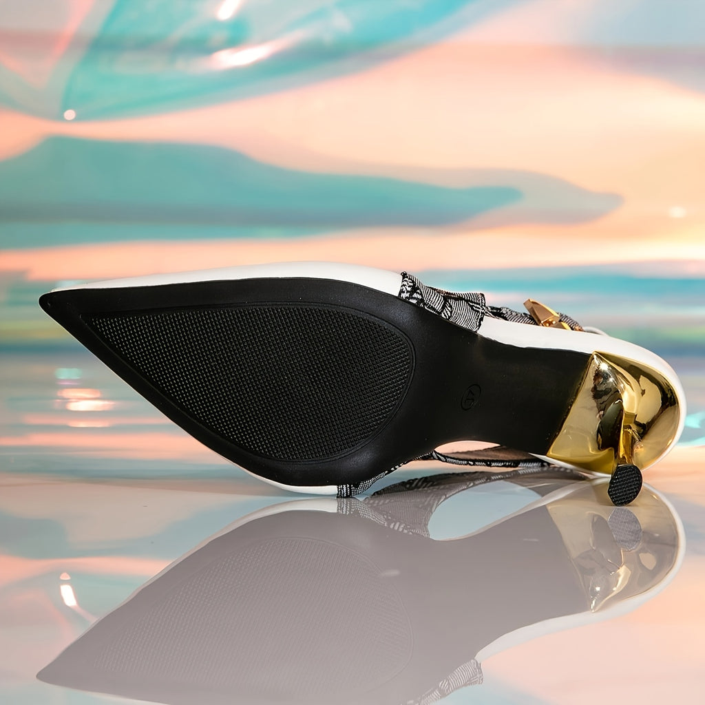 WL Boutique | Trendy Pointed-Toe High Heels with Metal Buckle